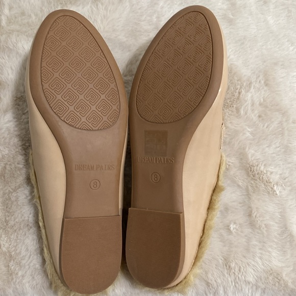 ๐ DREAM PAIRS Chain Loafer Mules with Fur Closed Toe Slip On With ๐ฆ - Picture 9 of 12